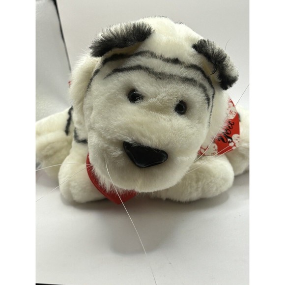 Hallmark Wild About You White Tiger Stuffed Animal Plush Love Hearts 9” NWT - Picture 6 of 6